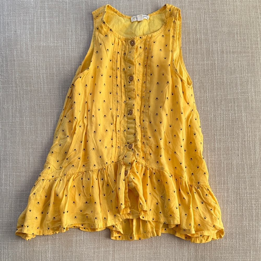 Tucker + Tate Sunny Yellow Kids Dress with Dots